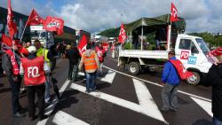 19 mai 2016 : blocage de la RN 19 et RN 57 à Vesoul contre la loi Travail