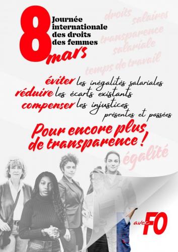 8 mars, journ&eacute;e internationale des droits des femmes  La France doit s'engager pour l'&eacute;galit&eacute; !