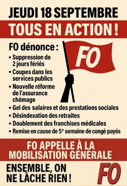 18 septembre : contre la violence sociale !