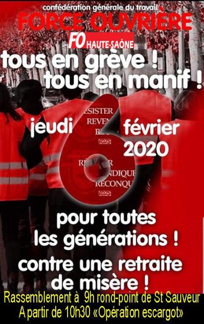 Rassemblement Jeudi 06 Février 2020