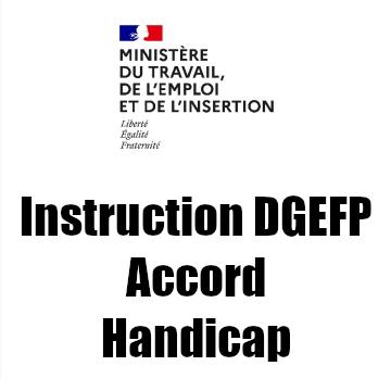 Instruction DGEFP accord handicap